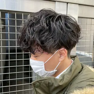 ショート パーマ メンズ 【メンズ縮毛矯正】 田中秀斗のヘアスタイル