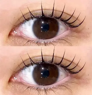 マツエク・マツパ eve🐰束間まつ毛 /透明感カラーのヘアスタイル