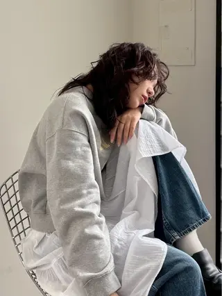 ロング カラー パーマ 柔らかいヘア/ 東徳嶺 みくのヘアスタイル