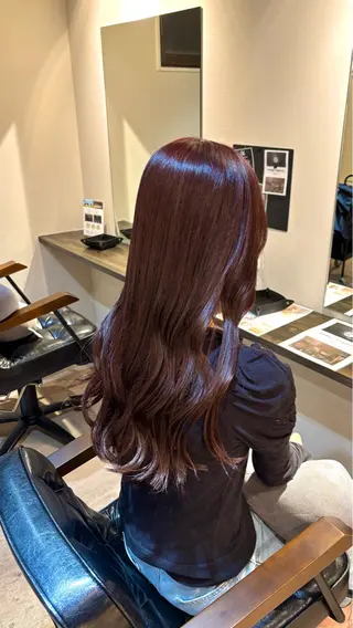 ロング miyu/ハイライト ブリーチモデル募集中のヘアスタイル