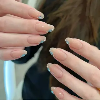 ネイル H3 Nail Tsuki🦋💙のネイルデザイン