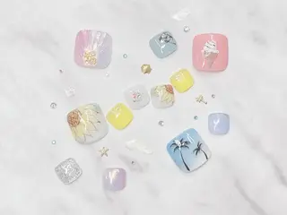 ネイル ネイルPetit Ribbonのネイルデザイン