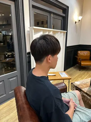 メンズ ツヤ感/透明感カラー /蟹江/harunaのヘアスタイル