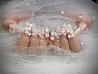 ネイル I-nailロング /ワンホン/キラキラのネイルデザイン