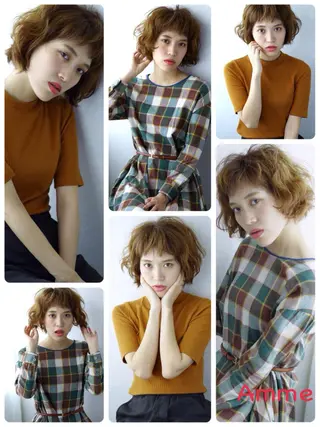 ショート ミディアム カラー 💎髪質改善💎 デザイナーshinのヘアスタイル