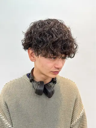 ショート パーマ メンズ メンズパーマ メンズ特化ryoのヘアスタイル