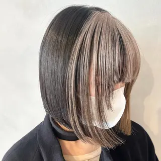 ショート カラー デザインカラー/パー マ🦖外岡咲希🦖のヘアスタイル