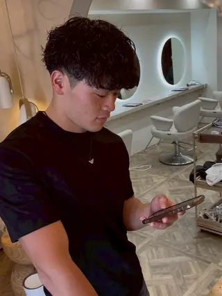 パーマ メンズ メンズパーマ／長岡 坂口祥貴のヘアスタイル