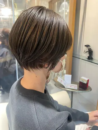 ショート カラー 安永 涼のヘアスタイル