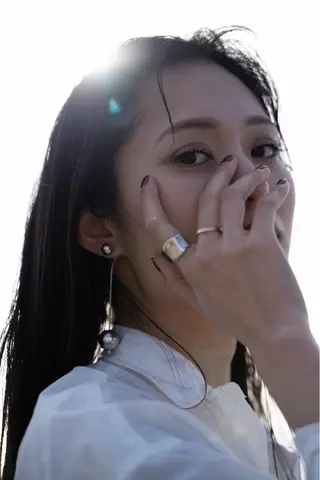 ロング 柳下 涼のヘアスタイル