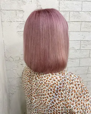 ミディアム カラー ホワイト/店長/カラ ー講師/錦糸町/岩崎のヘアスタイル