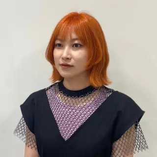 ミディアム カラー 岡山 愛のヘアスタイル