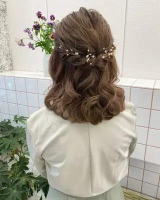 ミディアム 🌸花屋併設🌸寺島 秀美のヘアスタイル