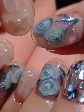 ネイル 3dパーツ/流行り 👧shushu❤️のネイルデザイン