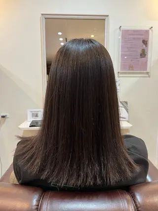 セミロング パーマ 山下 響生のヘアスタイル