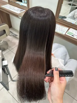 ロング パーマ 藤井 真奈美のヘアスタイル
