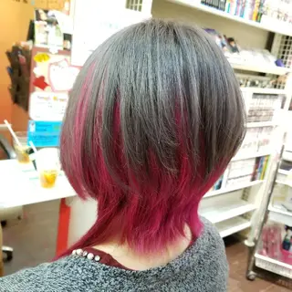 ショート カラー 植田 /エクステ /ブリーチ/髪質改善のヘアスタイル