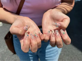 ネイル 【Eclat ｴｸﾗ】nail＆beauty所属・Eclat〔ｴｸﾗ〕 MOEKA𝜗𝜚*のネイルデザイン