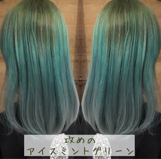 セミロング カラー テトネ タカシのヘアスタイル