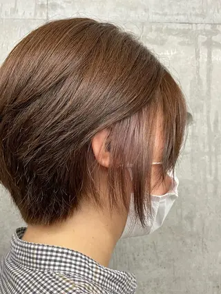 ショート カラー レイヤー/透明感 カラー ☽EMIRIのヘアスタイル