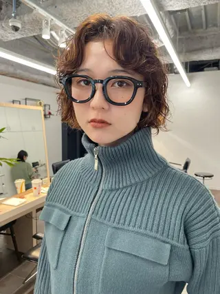 ショート パーマ レイヤーパーマ/ ショートパーマ/横浜のヘアスタイル