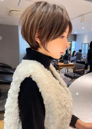 ショート 顔周り🇰🇷ロンド レイヤー✨カジワラのヘアスタイル
