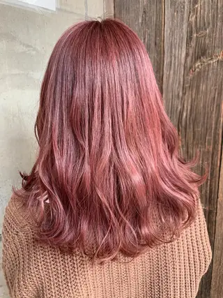 セミロング カラー 平野 優奈のヘアスタイル