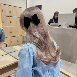 ロング ゆるふわ透明感カラー 🎀ほの/表参道のヘアスタイル