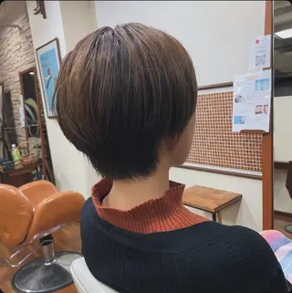 ショート ミニボブ/カット モデル/渋谷/ 宍戸のヘアスタイル