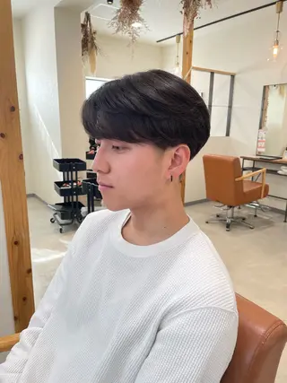 ショート カラー メンズ ココナ🖤/メンズ /ニュアンスパーマのヘアスタイル