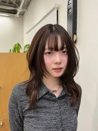 ロング カラー miyu /レイヤー/ブリーチのヘアスタイル