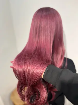 ロング カラー ぴんく髪の美容師🎀 🖤ゆうなのヘアスタイル