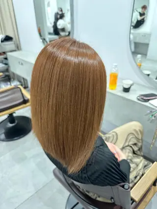 ミディアム カラー clan所属・志賀 海音のヘアスタイル