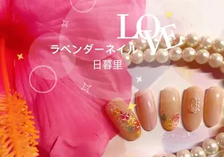 ネイル ラベンダー💖日暮里 ルル💖ネイルのネイルデザイン