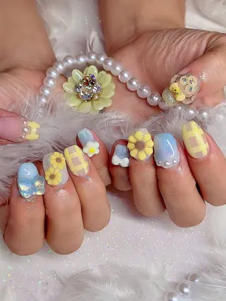 ネイル シェアサロンLei.g(レイジー)所属・3Dアートネイル💗 都築レナのネイルデザイン