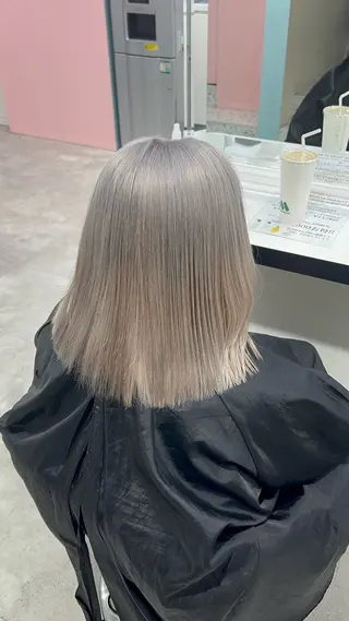 ロング カラー エフェクトブリーチ／ レイヤーカット／翔のヘアスタイル