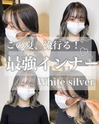 セミロング カラー matiz マティス 表参道所属・💙アンブレラカラー 髪質改善 丸尾】のヘアスタイル