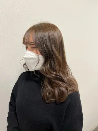 セミロング カラー Rino kanayama所属・Rino 金山 ／ 宮澤 萌のヘアスタイル