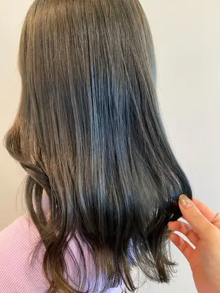 セミロング カラー knock【ノック】所属・烏丸韓国ヘア🇰🇷 ayaka🎀のヘアスタイル