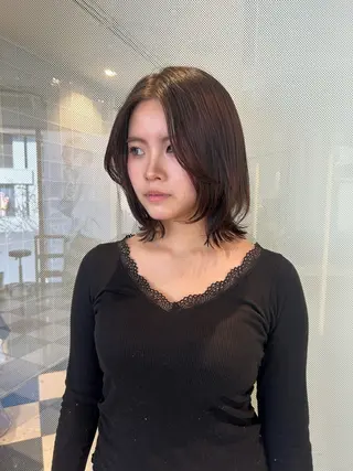 ショート 大谷美佳/レイヤー カット/ツヤ髪のヘアスタイル