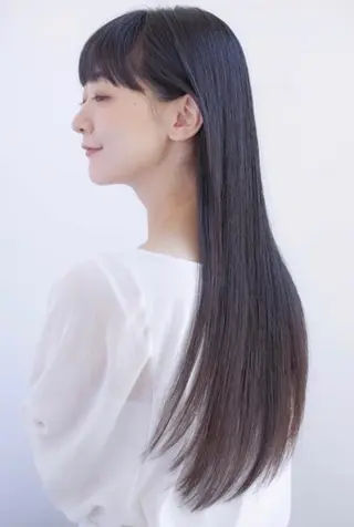 ロング 福島成美/髪質改善 縮毛矯正/カラーのヘアスタイル