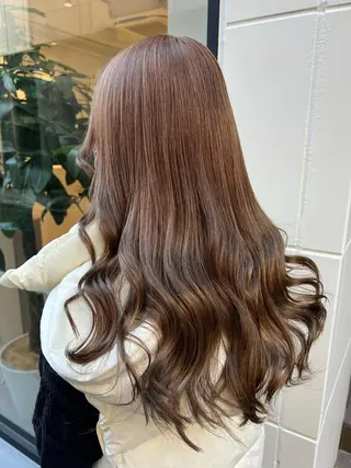 ロング カラー ヘアアレンジ Moana by HEADLIGHT所属・tomoka/ デザインカラー🌺のヘアスタイル