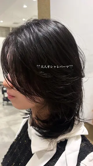 ミディアム パーマ :)) Konoha⋆｡˚✩のヘアスタイル