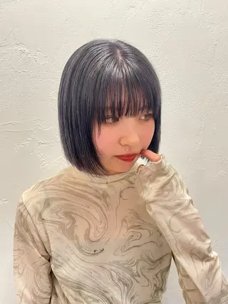 ショート カラー ケアパーマ/ケアブリ ーチdaisukeのヘアスタイル