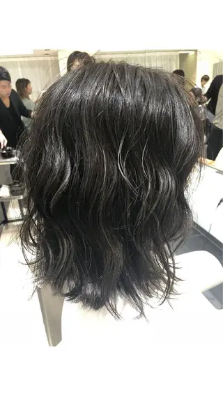 ミディアム カラー ✂️小顔カット✂️ 山本有紀のヘアスタイル