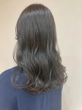 セミロング カラー ヘアアレンジ ベージュカラー🧸/ 松崎/東区/田中理沙のヘアスタイル