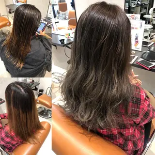 セミロング カラー La fith hair letter所属・Lafith住道 TATSUYAのヘアスタイル