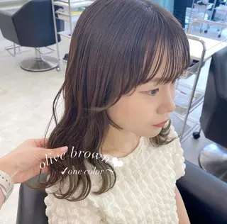 セミロング カラー ParveMix‎‎ ‎🤍加藤理沙のヘアスタイル