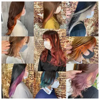 ロング カラー レイヤーカット匠 イソザキノリユキのヘアスタイル