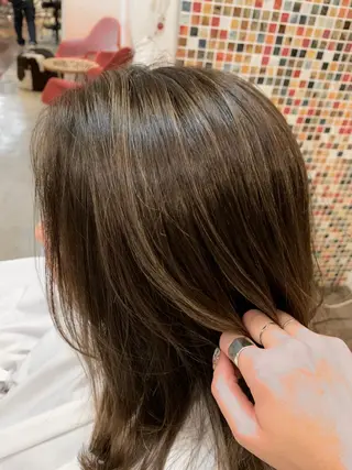 ミディアム カラー 【azure横浜】 🧸misaki🌸のヘアスタイル